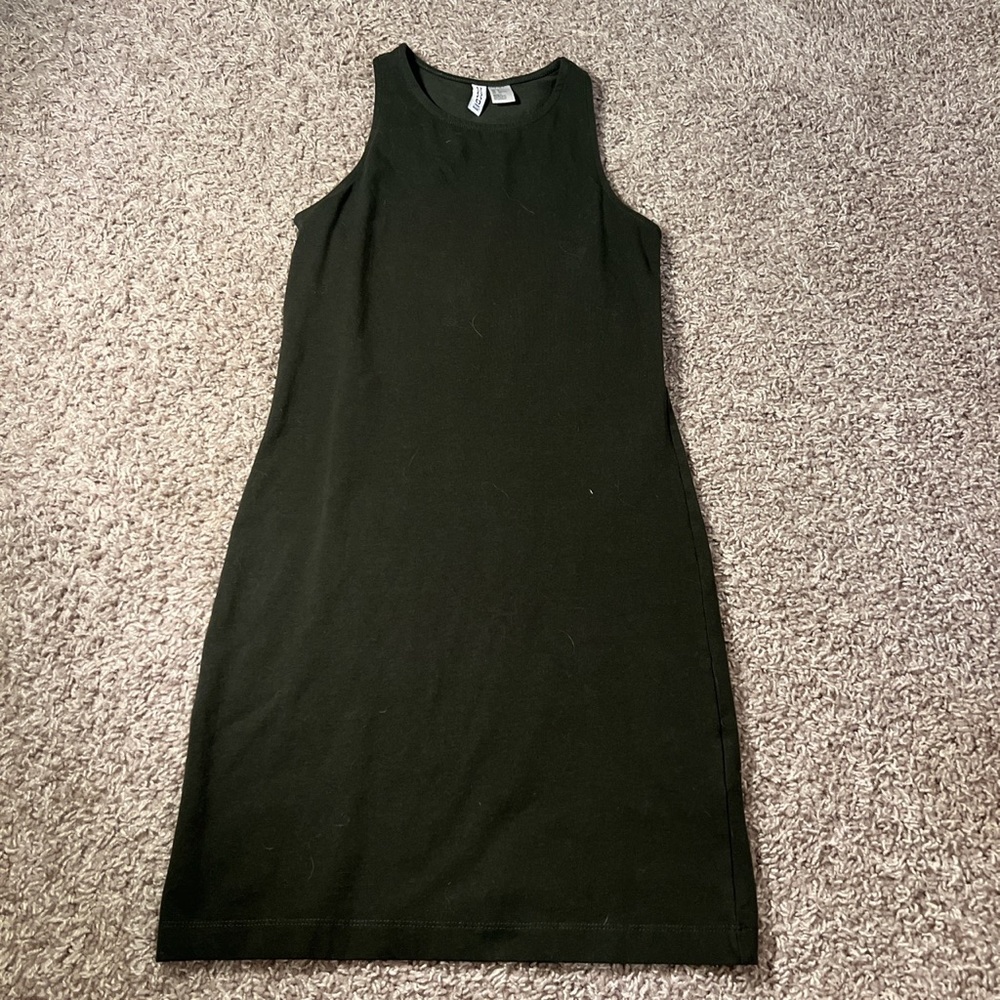 Green H&M bodycon dress